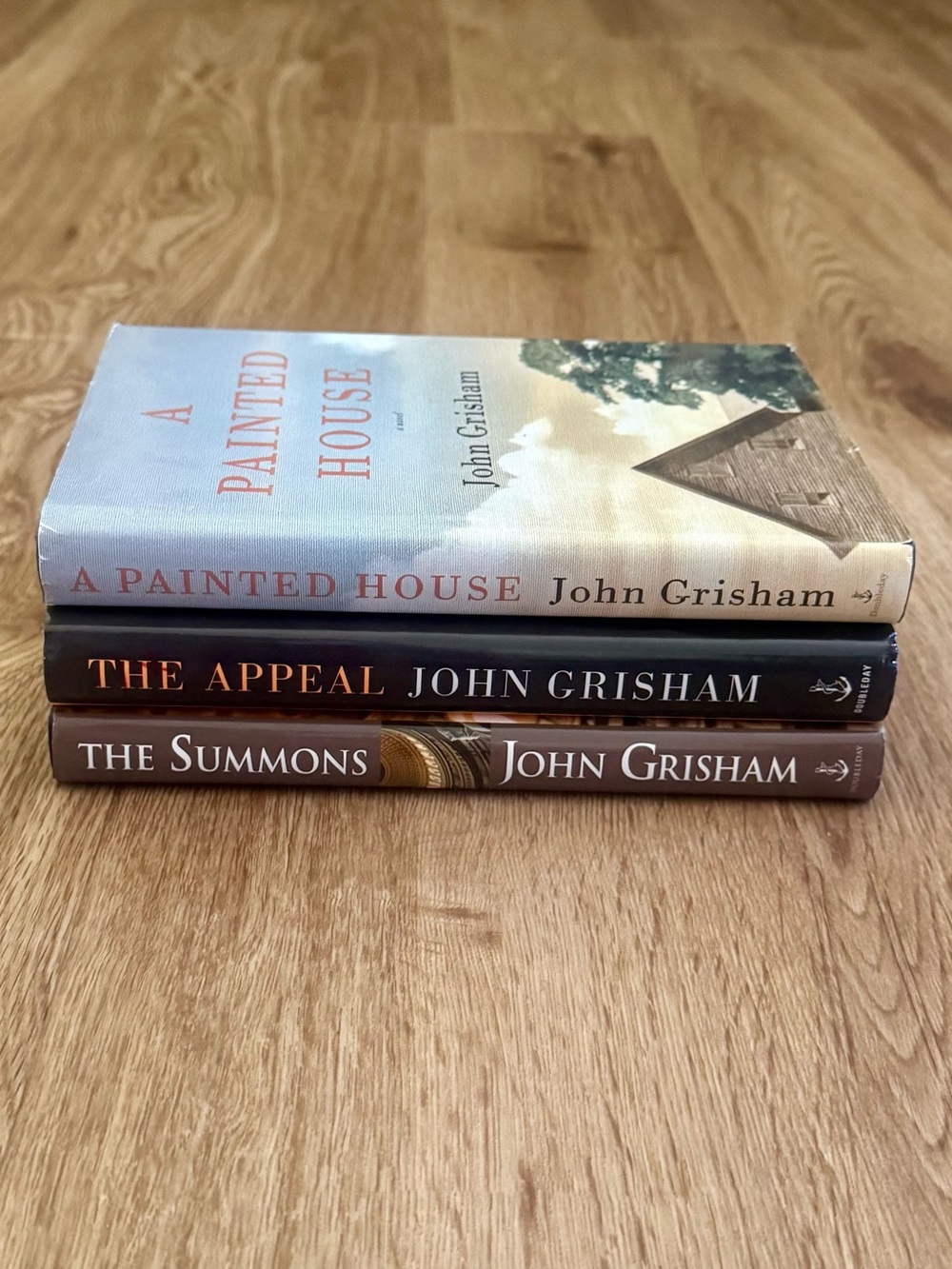 Lot of 3 John Grisham Hardback Books The Summons The Appeal A Painted House